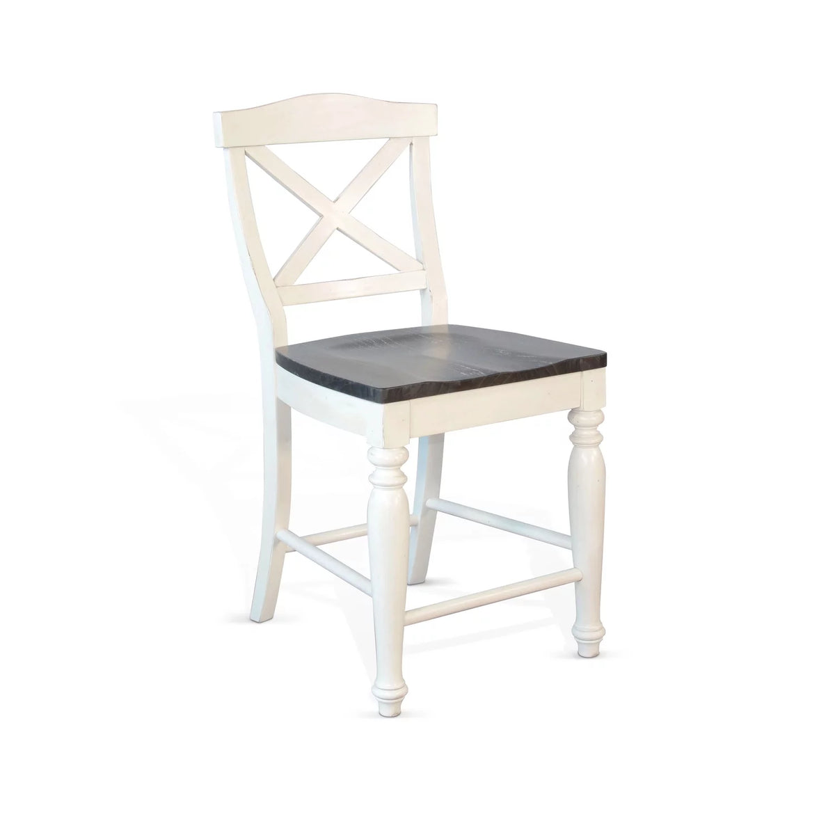 24" Wood Crossback Barstool W318427