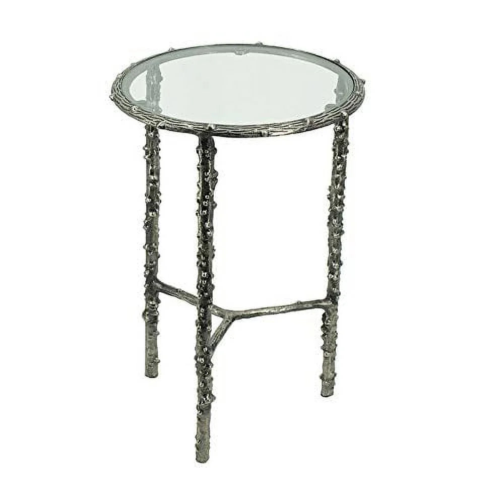 Silver Set of 2 Side Table S174537