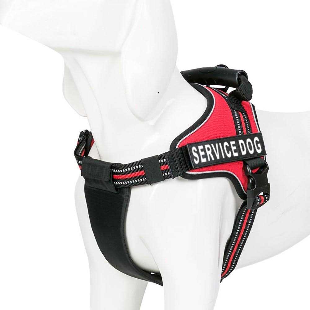 Service Dog Vest Harness with Reflective Patches and Handle P6867