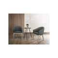 Gray Fabric Accent Chairs and Side Table Set H24570
