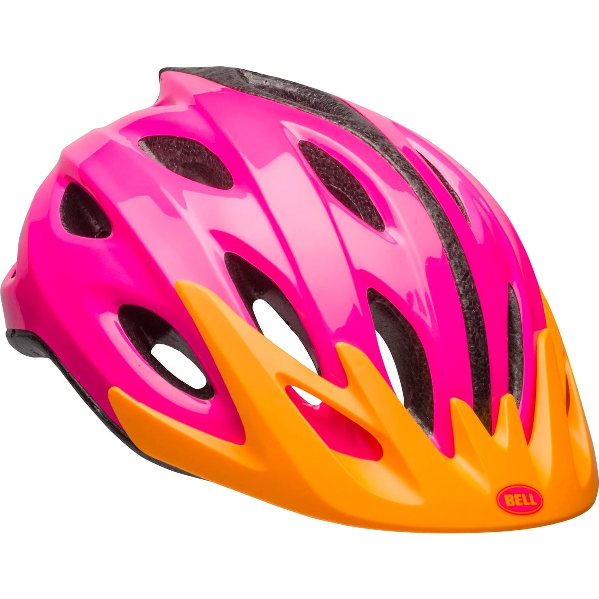 Pink/Orange Youth Bike Helmet I44835