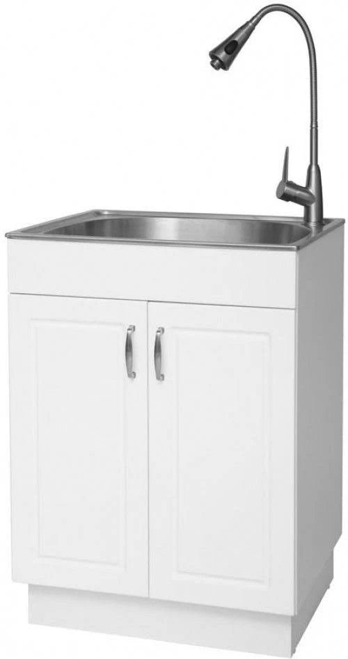 Stainless Steel Countertop Laundry Utility Sink and Cabinet B146