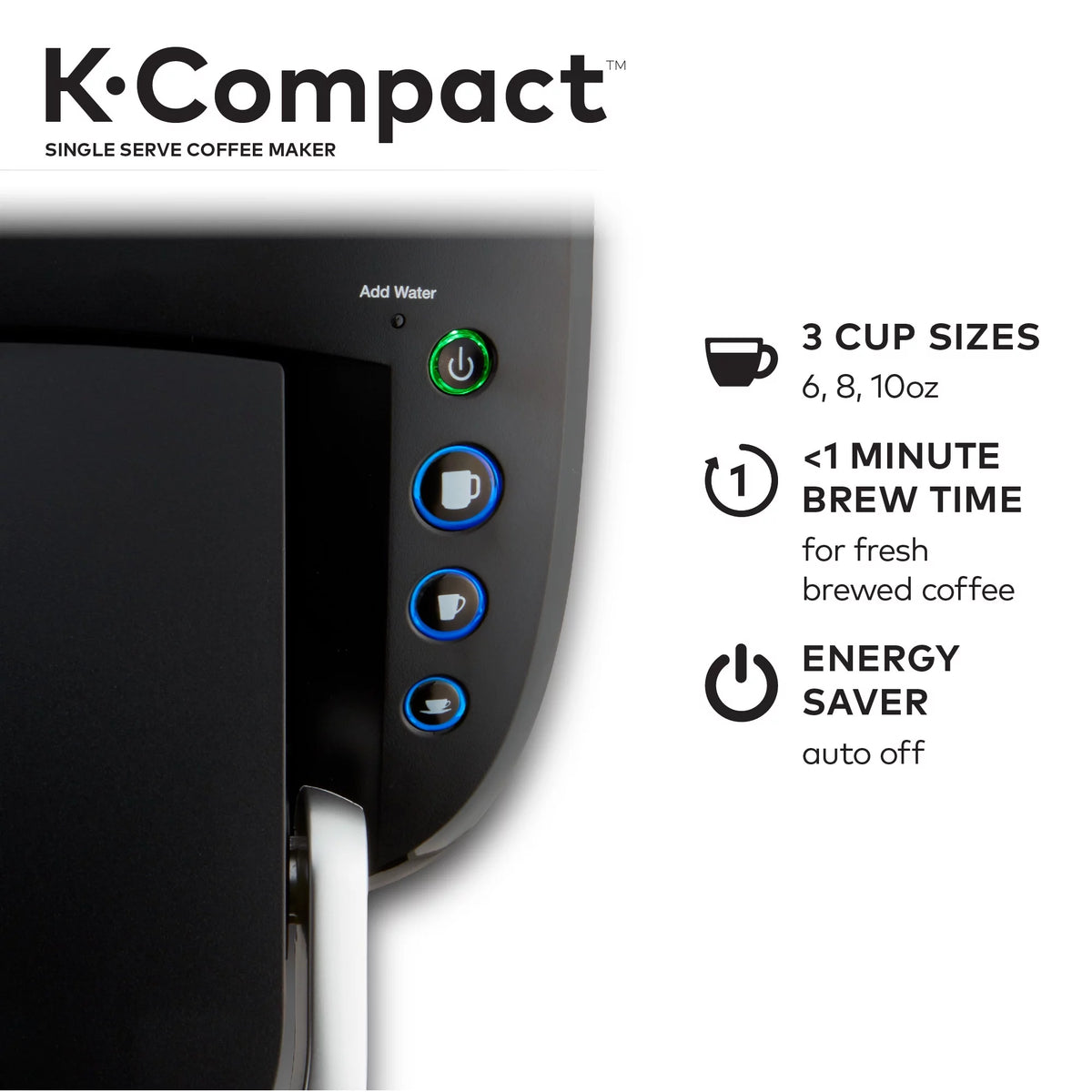 Black Single-Serve K-Cup Pod Coffee Maker S7573