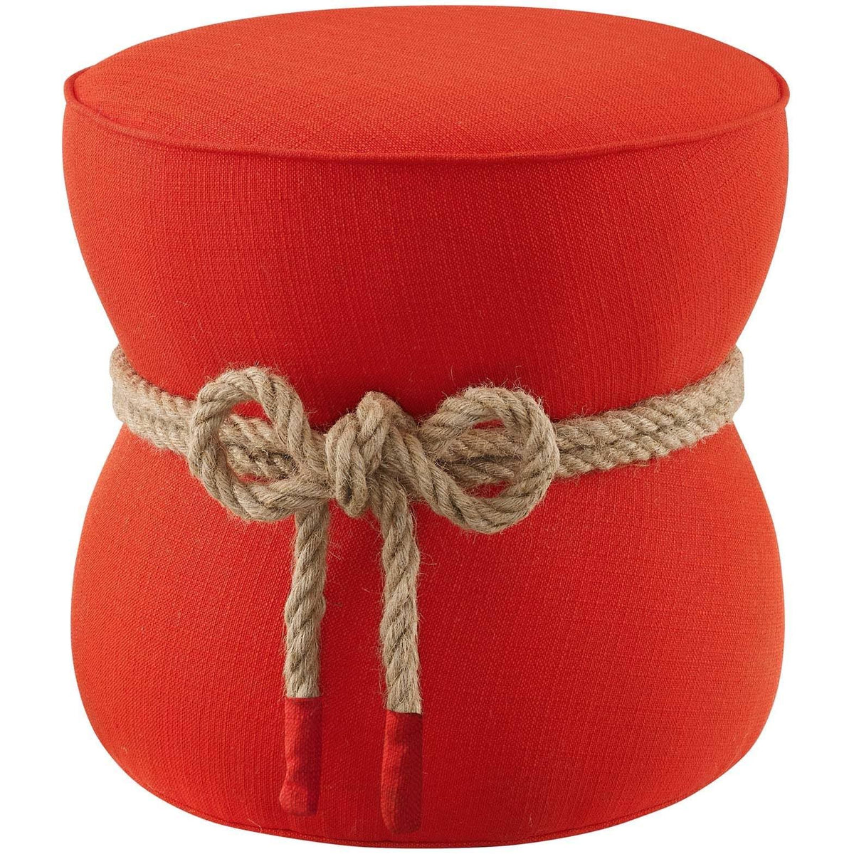 Red Fabric Ottoman C298797