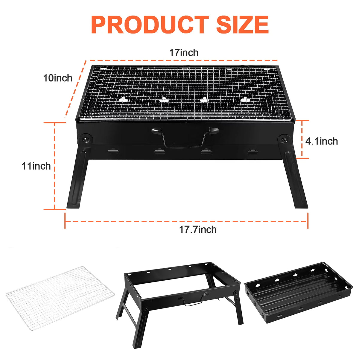 Portable Charcoal BBQ Grill O94932