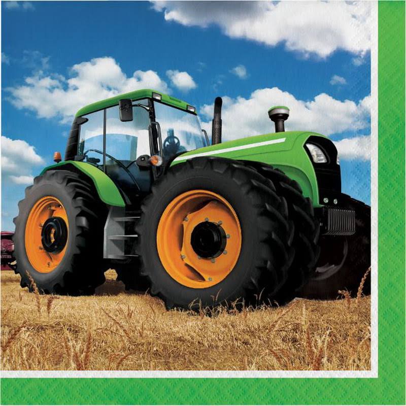 Tractor Time Luncheon Napkin, Case of 192 A634