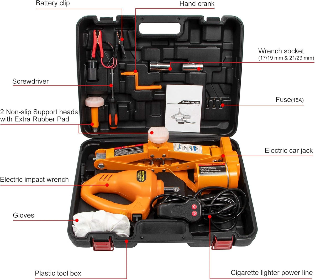 3 Ton Electric Car Jack with Electric Wrench C152